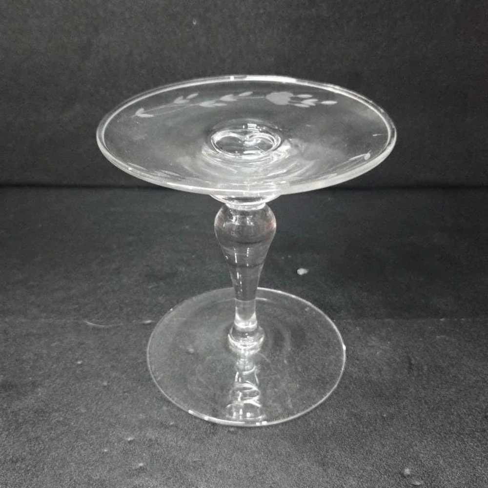 Princess‎ House Heritage Crystal Candlestick, Etched Floral Glassware, 5
